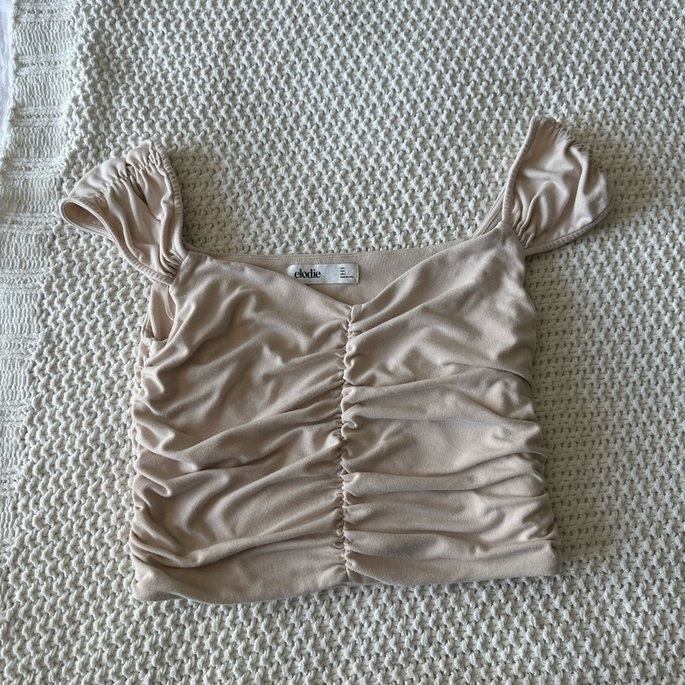 Elodie Ruched crop tank